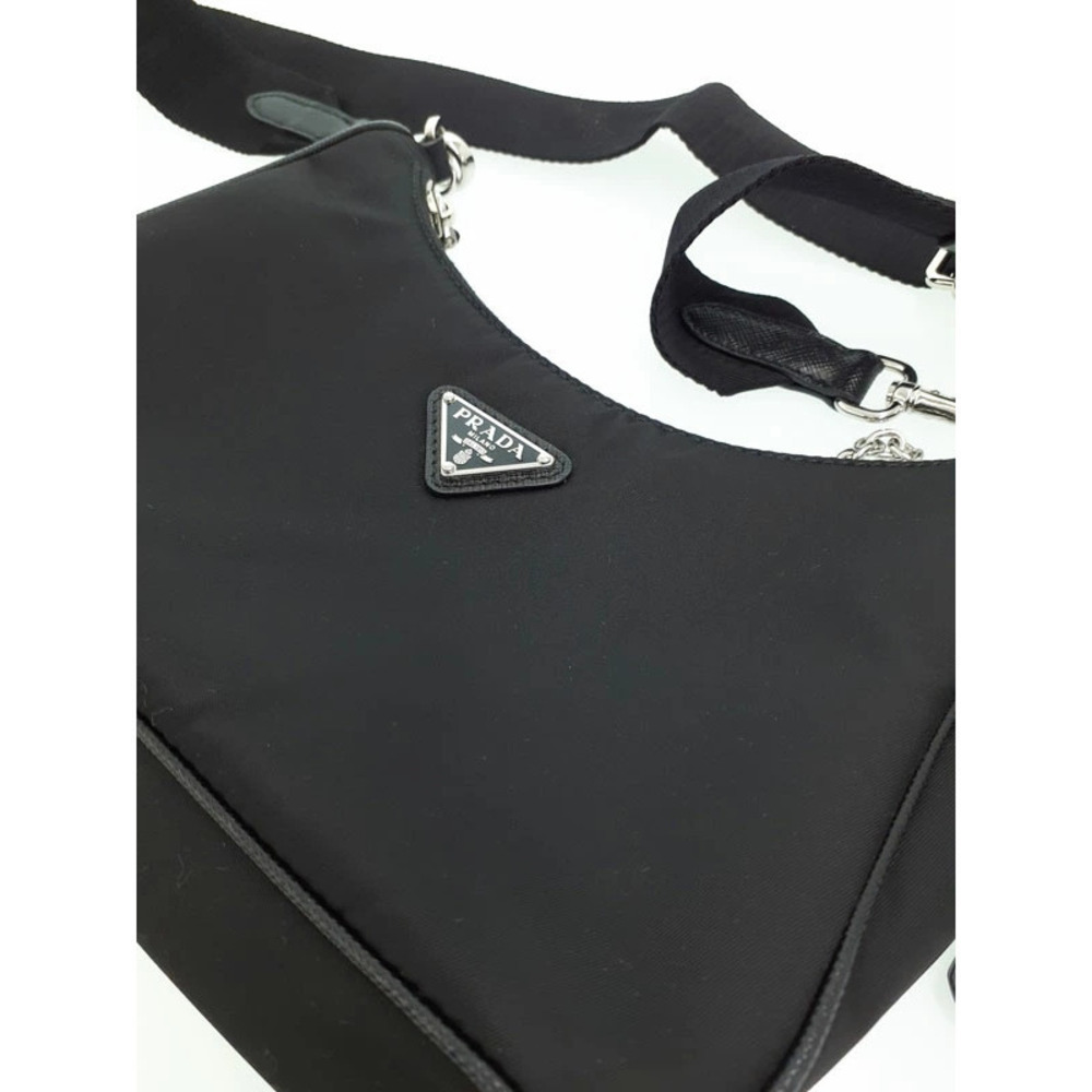 Prada ReEdition 2005 ReNylon Chain Bag Black - Picture 6 of 9